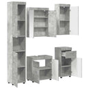 Badeværelsesmøbel sæt TULUM 5 pcs Beton Grå 60 x 34 x 63 cm