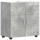 Badeværelsesmøbel sæt TULUM 5 pcs Beton Grå 60 x 34 x 63 cm