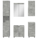 Badeværelsesmøbel sæt TULUM 5 pcs Beton Grå 60 x 34 x 63 cm