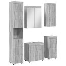 Badeværelsesmøbel sæt TULUM 5 pcs Grå Sonoma 60 x 34 x 63 cm