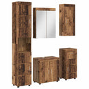 Badeværelsesmøbel sæt TULUM 5 pcs Gammelt træ 60 x 34 x 63 cm