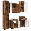 Badeværelsesmøbel sæt TULUM 5 pcs Gammelt træ 60 x 34 x 63 cm