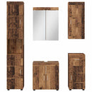 Badeværelsesmøbel sæt TULUM 5 pcs Gammelt træ 60 x 34 x 63 cm