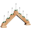 Julelys bro 7 LED'er Varm hvid 39.5 x 5 x 29 cm
