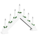 Julelys bro 7 LED'er Varm hvid 39.5 x 5 x 29 cm