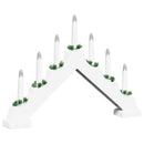 Julelys bro 7 LED'er Varm hvid 39.5 x 5 x 29 cm