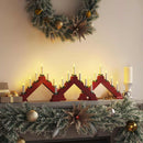 Julelys bro 3 stk. 7 LED'er Varm hvid 39.5 x 5 x 29 cm