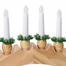 Julelys Bue med 10 LED Lys 3 stk. LED'er Varm hvid
