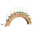 Julelys Bue med 10 LED Lys 3 stk. LED'er Varm hvid