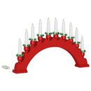 Julelys Bue med 10 LED Lys 3 stk. LED'er Varm hvid