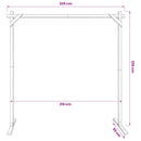 Bryllupsbue Lys Brun 225 x 95 x 226 cm Massivt fyrretræ