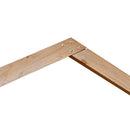 Bryllupsbue Lys Brun 221 x 92 x 216 cm Massivt fyrretræ