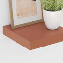 Væghylde Vægmonteret 4 pcs Rød 23 x 23,5 x 4 cm Konstrueret træ