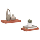 Væghylde Vægmonteret 2 pcs Rød 40 x 23,5 x 4 cm Konstrueret træ
