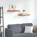 Væghylde Vægmonteret 2 pcs Rød 50 x 23 x 4 cm Konstrueret træ