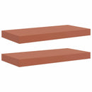 Væghylde Vægmonteret 2 pcs Rød 50 x 23 x 4 cm Konstrueret træ
