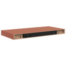 Væghylde Vægmonteret 2 pcs Rød 50 x 23 x 4 cm Konstrueret træ