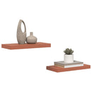 Væghylde Vægmonteret 2 pcs Rød 50 x 23 x 4 cm Konstrueret træ