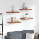 Væghylde Vægmonteret 4 pcs Rød 50 x 23 x 4 cm Konstrueret træ