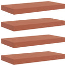 Væghylde Vægmonteret 4 pcs Rød 50 x 23 x 4 cm Konstrueret træ