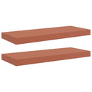 Væghylde Vægmonteret 2 pcs Rød 60 x 23 x 4 cm Konstrueret træ