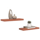 Væghylde Vægmonteret 2 pcs Rød 60 x 23 x 4 cm Konstrueret træ