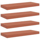 Væghylde Vægmonteret 4 pcs Rød 60 x 23 x 4 cm Konstrueret træ
