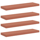 Væghylde Vægmonteret 4 pcs Rød 90 x 23,5 x 4 cm Konstrueret træ
