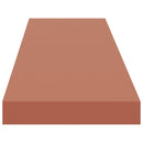 Væghylde 4 pcs Rød 120 x 23,5 x 4 cm Konstrueret træ