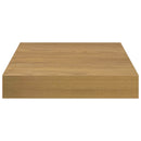 Væghylde 4 pcs Brun 23 x 23,5 x 4 cm Konstrueret træ