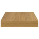 Væghylde 4 pcs Brun 23 x 23,5 x 4 cm Konstrueret træ