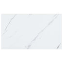 Væghylde 4 pcs Hvid marmor 40 x 23,5 x 4 cm Konstrueret træ