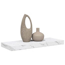 Væghylde Vægmonteret Hvid marmor 60 x 23,5 x 3,8 cm