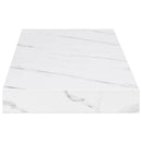 Væghylde 2 pcs Hvid marmor 80 x 23,5 x 4 cm Konstrueret træ