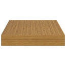 Væghylde 4 pcs Beige 23 x 23,5 x 4 cm Konstrueret træ