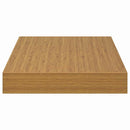 Væghylde 4 pcs Beige 40 x 23,5 x 4 cm Konstrueret træ