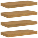 Væghylde Vægmonteret 4 pcs Beige 50 x 23,5 x 4 cm