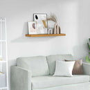 Væghylde Vægmonteret Beige 80 x 23,5 x 4 cm Konstrueret træ