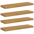 Væghylde 4 pcs Beige 90 x 23,5 x 4 cm Konstrueret træ
