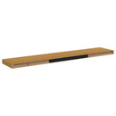Væghylde 4 pcs Beige 120 x 23,5 x 4 cm Konstrueret træ