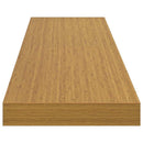 Væghylde 4 pcs Beige 120 x 23,5 x 4 cm Konstrueret træ