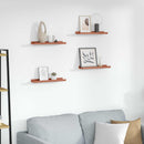 Væghylde Vægmonteret 4 pcs Rød 40 x 9 x 3 cm Konstrueret træ