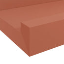 Væghylde Vægmonteret 4 pcs Rød 60 x 9 x 3 cm Konstrueret træ