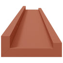 Væghylde Vægmonteret 4 pcs Rød 80 x 9 x 3 cm Konstrueret træ