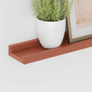 Væghylde Vægmonteret 4 pcs Rød 100 x 9 x 3 cm Konstrueret træ