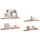 Væghylde Vægmonteret 4 pcs Rød 100 x 9 x 3 cm Konstrueret træ