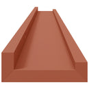 Væghylde Vægmonteret 4 pcs Rød 100 x 9 x 3 cm Konstrueret træ