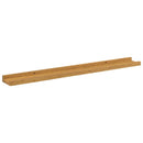 Væghylde Vægmonteret 2 pcs Beige 80 x 9 x 3 cm Konstrueret træ