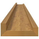 Væghylde Vægmonteret 2 pcs Beige 115 x 9 x 3 cm Konstrueret træ