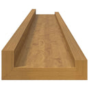 Væghylde Vægmonteret 4 pcs Beige 80 x 9 x 3 cm Konstrueret træ
